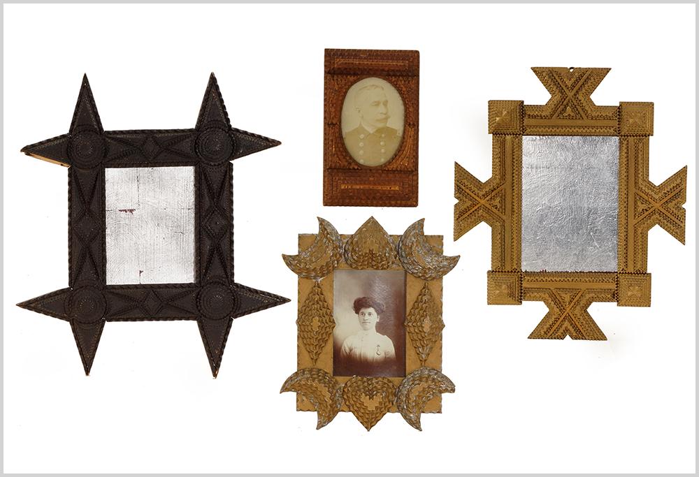 Four Tramp Art Frames. (1 of 1)