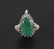 An Emerald & Diamond Enhancer / Necklace Clip.
