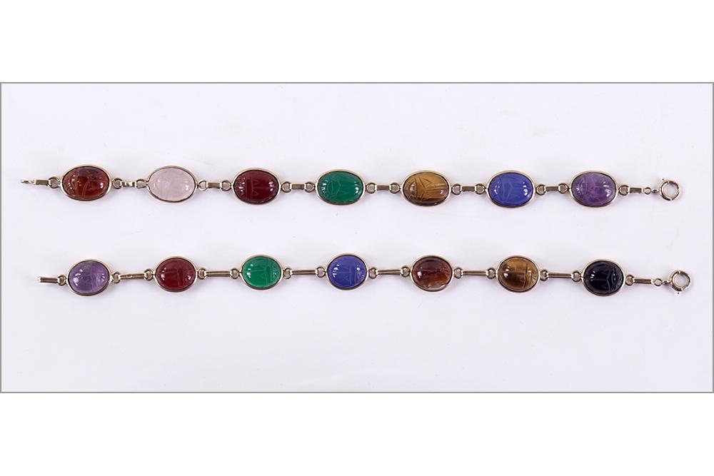 Two Scarab Bracelets. (1 of 6)