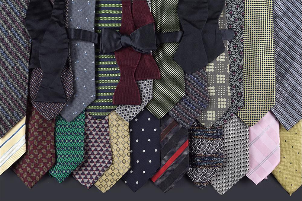 A Collection of Men's Neck and Bow Ties.: A Collection of Men's Neck and Bow Ties. Including ties by Missoni, Fendi, Giorgio Armani, Prada, Christian Dior, Lancel and others