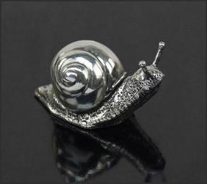 A Buccellati Sterling Silver Snail.