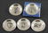 Five Bernard Buffet for Franklin Mint Sterling Silver