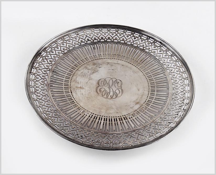 A Tiffany & Company Sterling Silver Dish. (1 of 2)