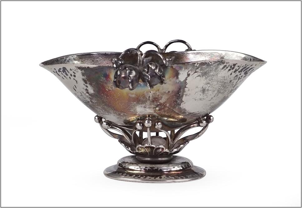 A Georg Jensen Sterlng Silver Dish. (1 of 2)