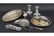 Four Swedish Silverplate Trays.