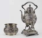 A Tiffany & Company Sterling Silver Kettle On Stand and