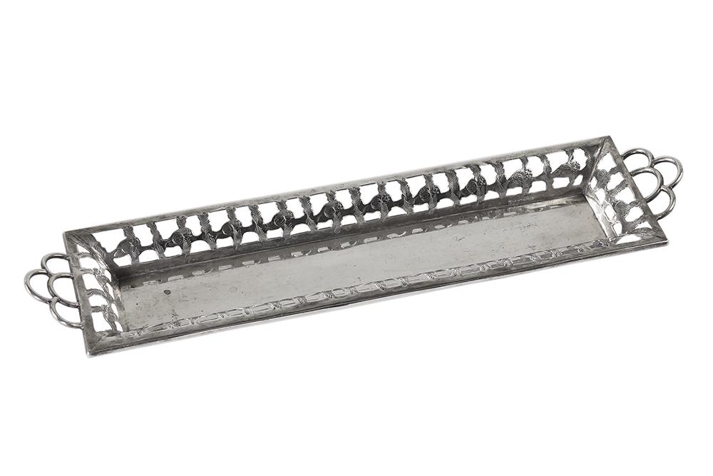 A Mexican Sterling Silver Tray. (1 of 2)