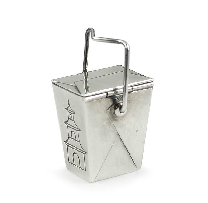 A Tiffany & Company Sterling Silver Pill Box. (1 of 2)