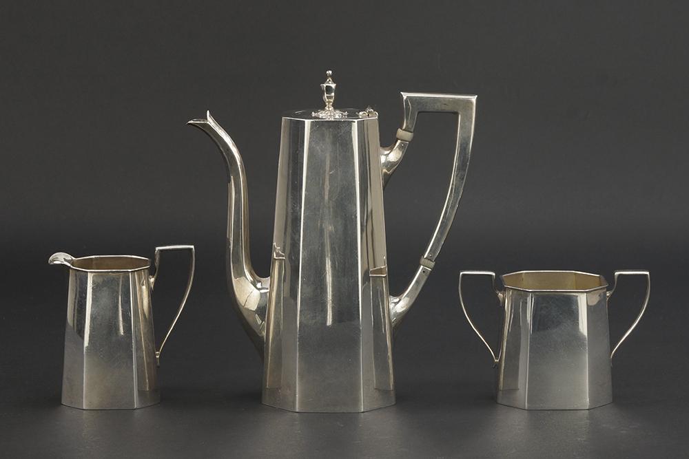 An American Sterling Silver Chocolate Service. (1 of 1)