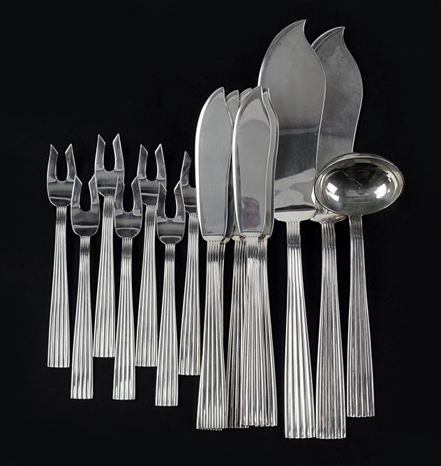 A Buccellati Sterling Silver Partial Flatware Service. (1 of 1)