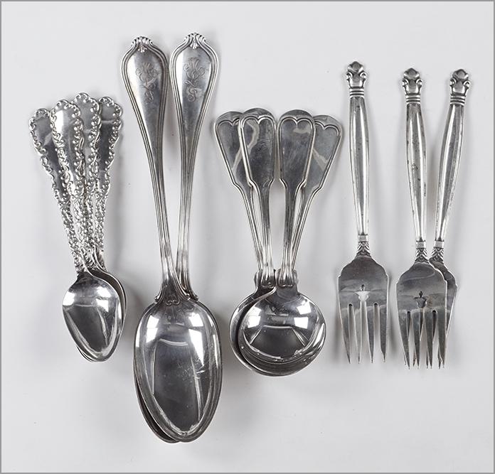A Collection of Sterling Silver Utensils. (1 of 1)