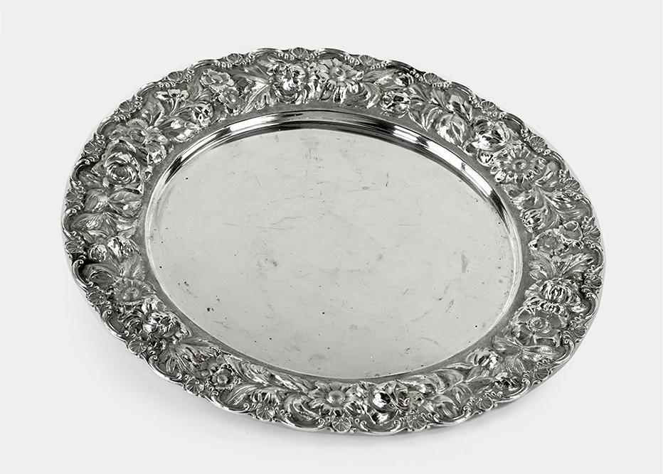 A Stieff Sterling Silver Tray. (1 of 6)