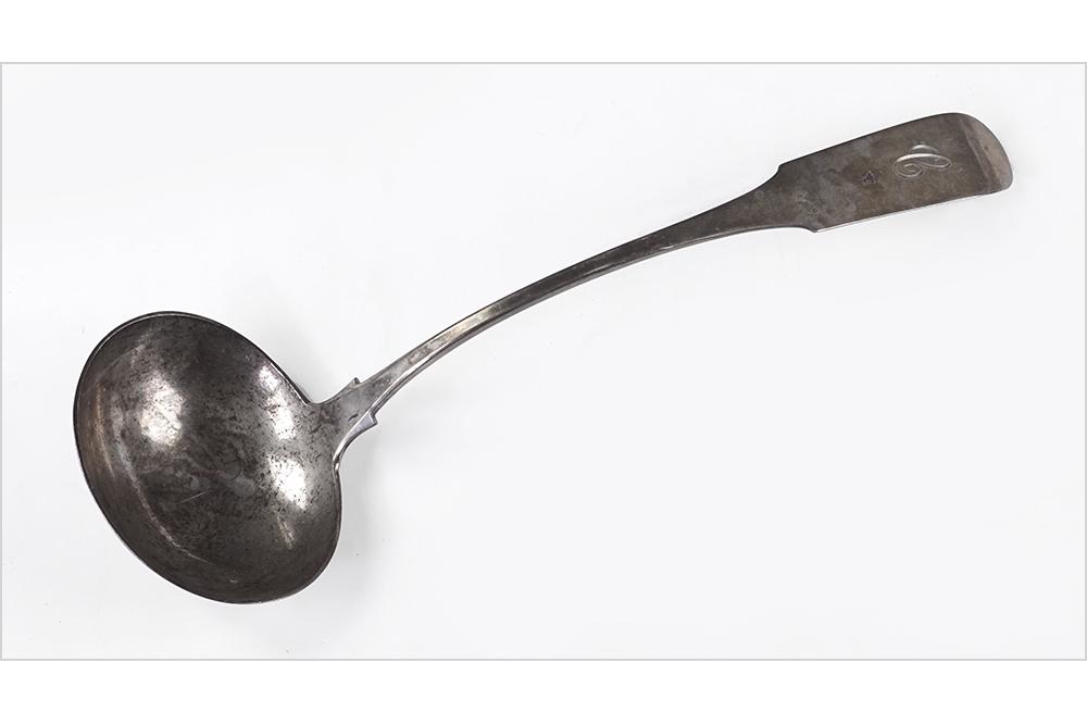 An American Coin Silver Ladle. (1 of 2)