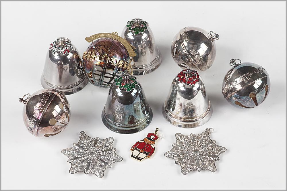 Two Wallace Sterling Silver 1998 Snowflake Ornaments. (1 of 1)