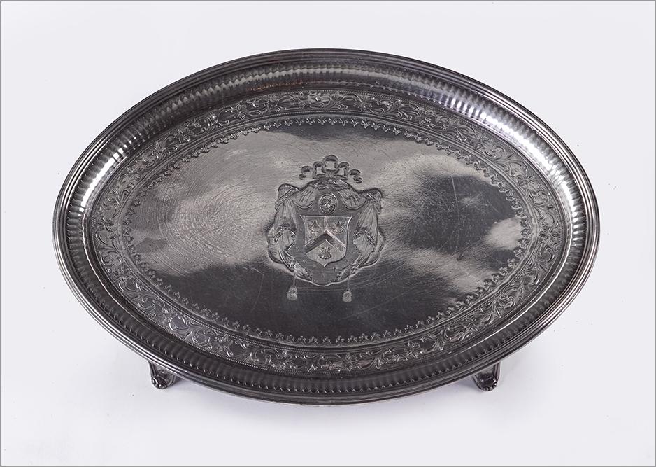 An English George III Silver Salver. (1 of 2)