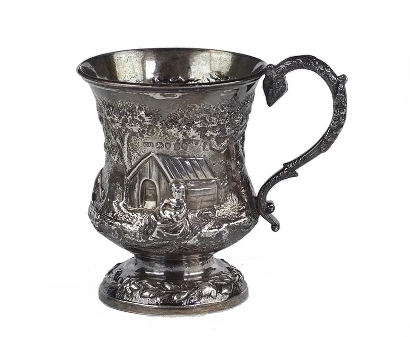 An English William IV Silver Mug. (1 of 2)