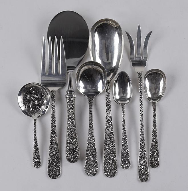 A Collection of S. Kirk Sterling Silver Flatware. (1 of 1)