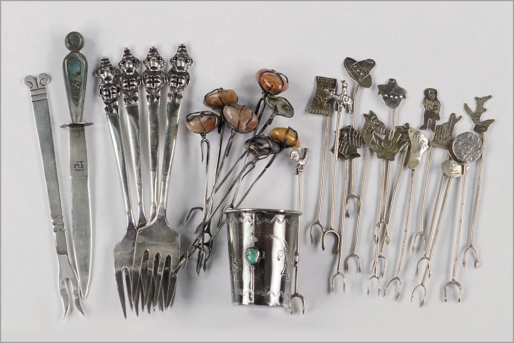 A Collection of Mexican Sterling Silver. (1 of 1)