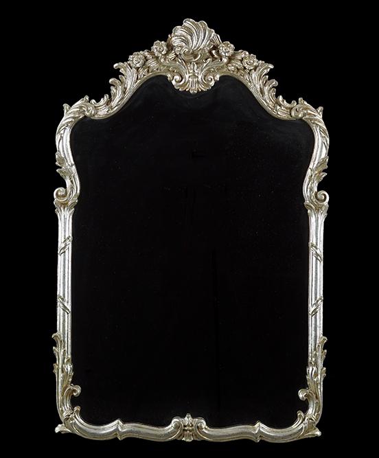 A Louis XV Style Silver Leaf Mirror. (1 of 1)