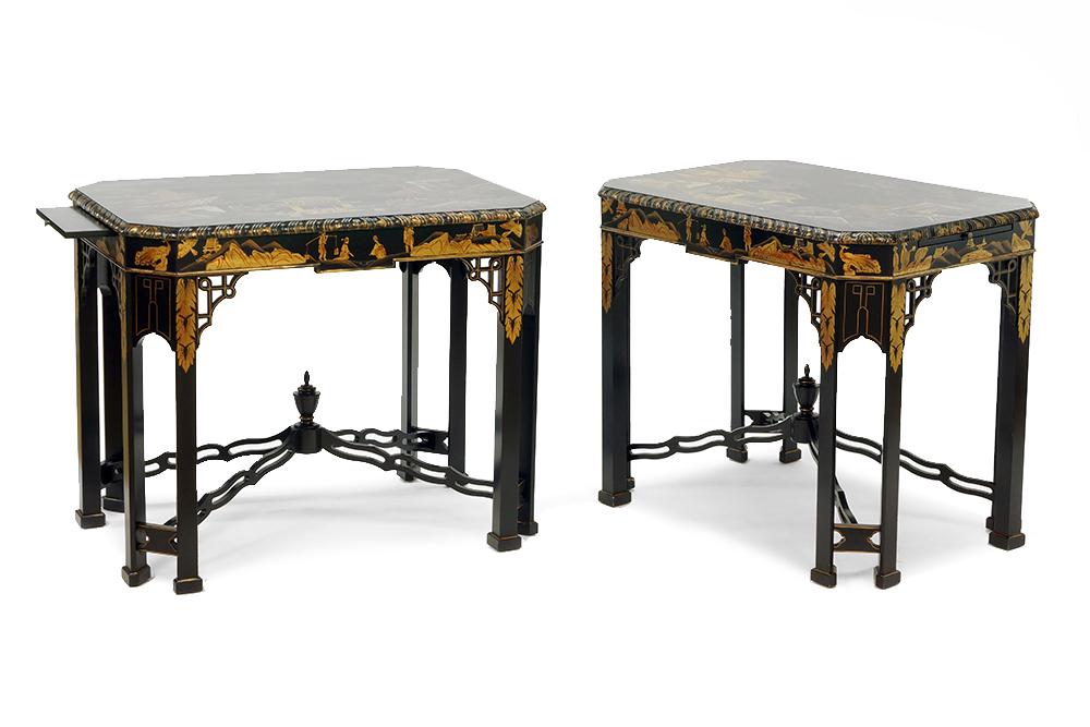 A Pair of John Widdicomb Chinoiserie Style Tables. (1 of 15)