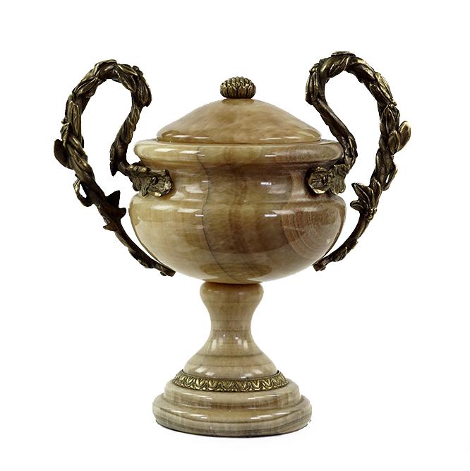 A Continental Brass Mounted Marble Urn. (1 of 1)