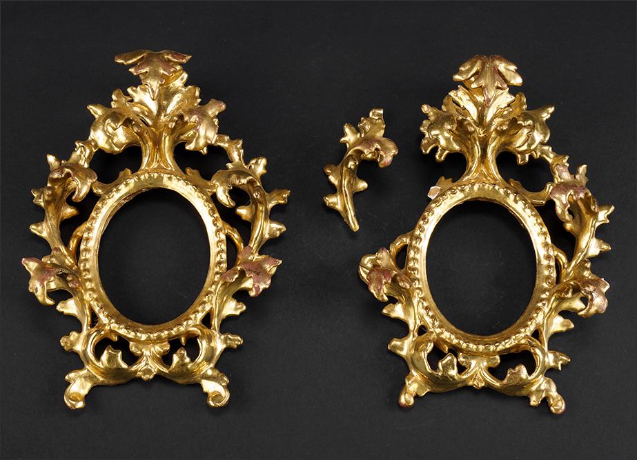 A Pair of Baroque Style Gilt Wood Frames. (1 of 1)