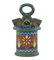 A Dutch Gouda Glazed Pottery Hanging Lantern.