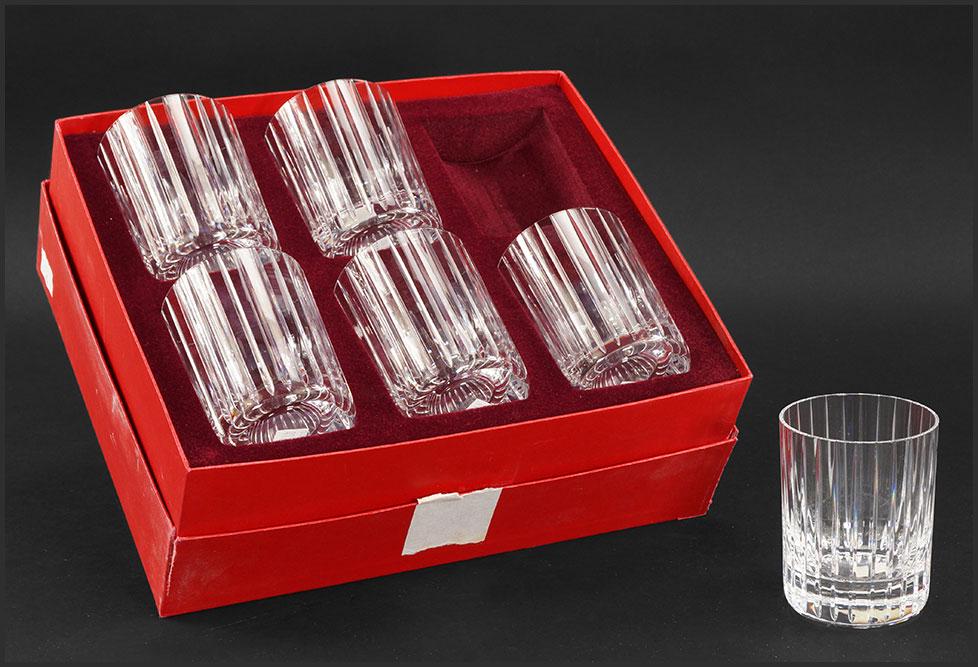 A Set Of Six Baccarat Crystal Double Old Fashioned