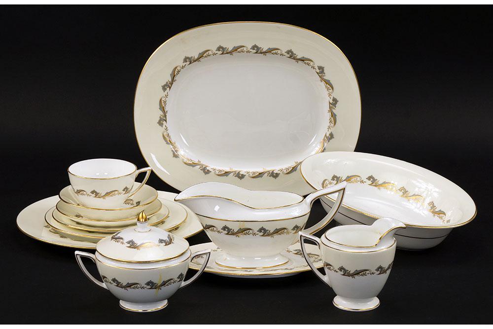 A Minton Porcelain Partial Dinner Service in the Gold (1 of 1)