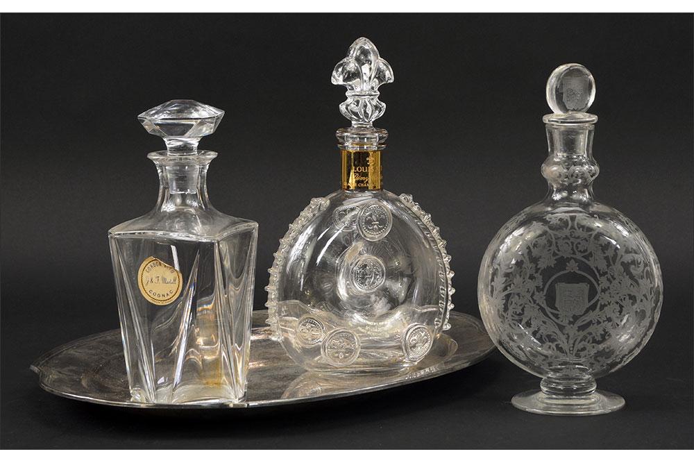 Three Baccarat Crystal Decanters. (1 of 1)