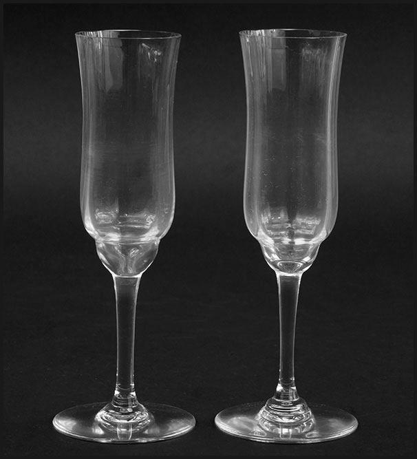 A Set of Twelve Baccarat Crystal Champagne Flutes. (1 of 1)
