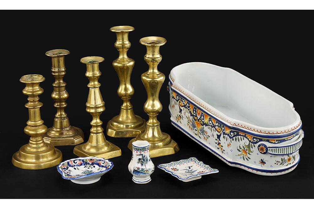 A Collection of Faience Pottery. (1 of 1)