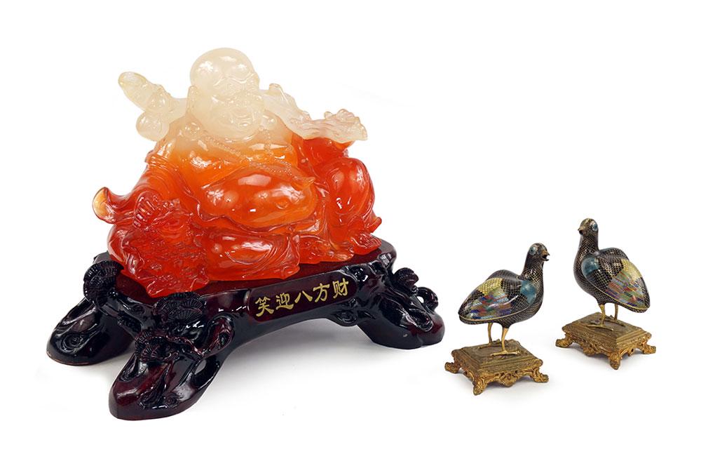 A Composite Sculpture of a Seated Buddha. (1 of 7)