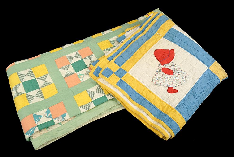 A Sunbonnet Sue and Bow Tie Quilt. (1 of 1)