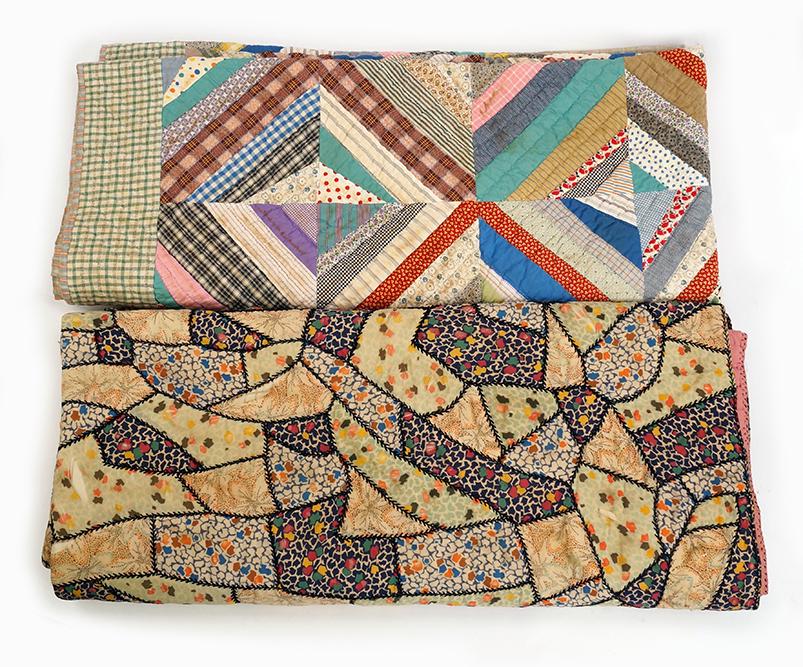 A Crazy Quilt and a Patchwork Quilt. (1 of 1)