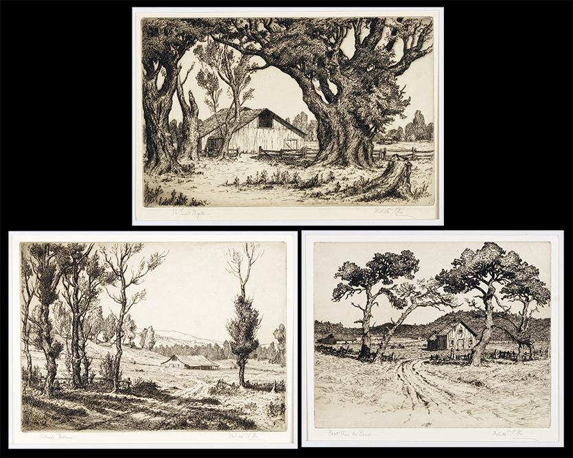 Melville T. Wire (American, 1877-1966) Three Etchings. (1 of 1)