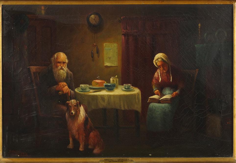 B. Davis (19th-20th Century) Darby and Joan. (1 of 2)