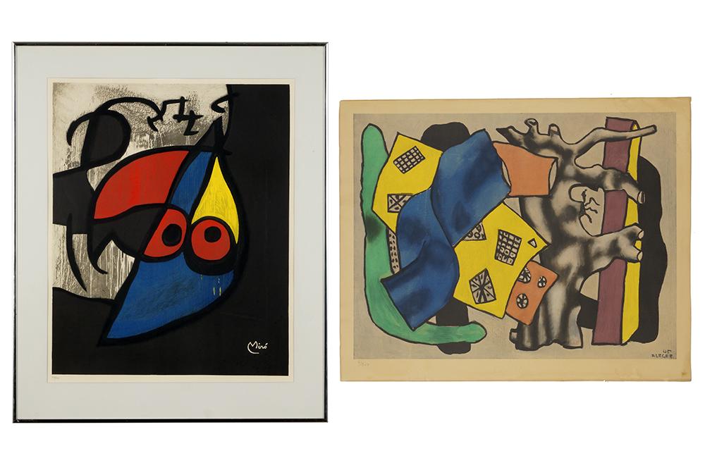 After Joan Miro (Spanish, 1893-1983) Composition. (1 of 1)