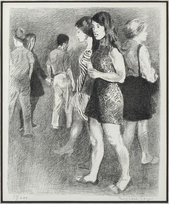 Raphael Soyer (Russian/American, 1899-1987) Street (1 of 2)