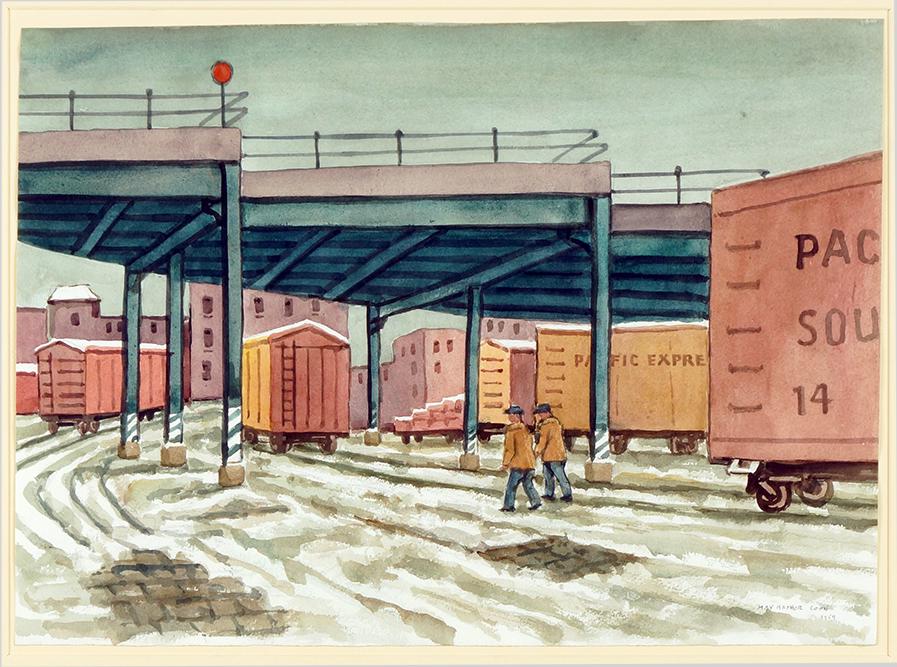 Max Arthur Cohn (American, 1903-1998) Railroad Yards. (1 of 1)
