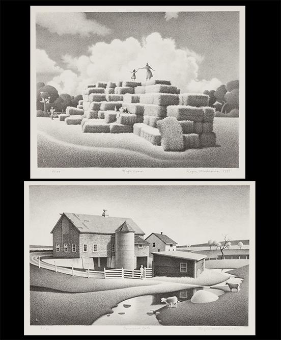Roger Medearis (American, 1920-2001) Two Lithographs. (1 of 1)