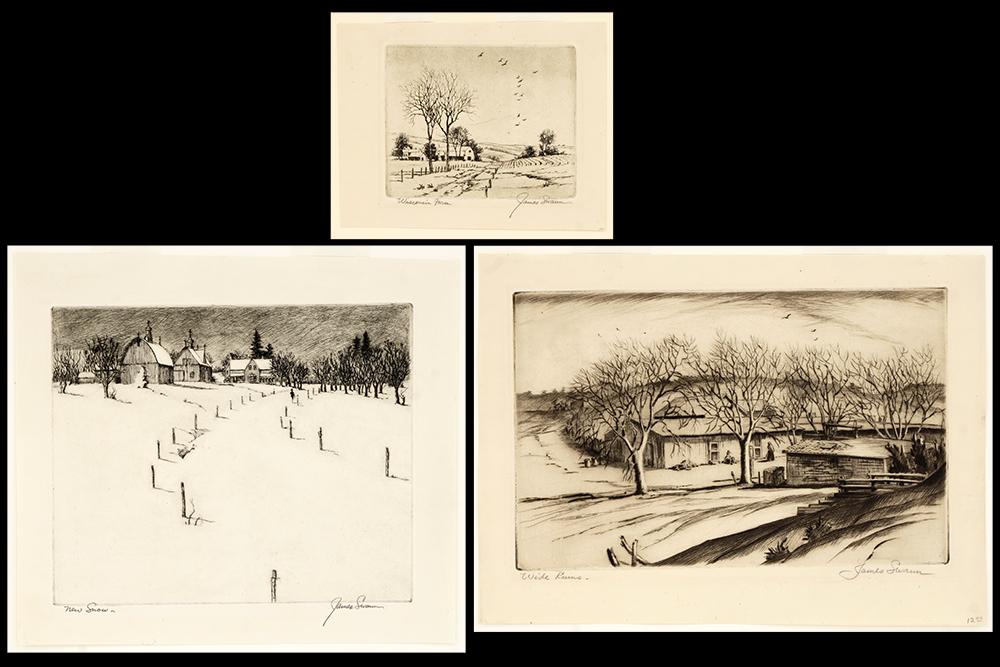 James Swann (American, 1905-1985) Three Prints. (1 of 1)