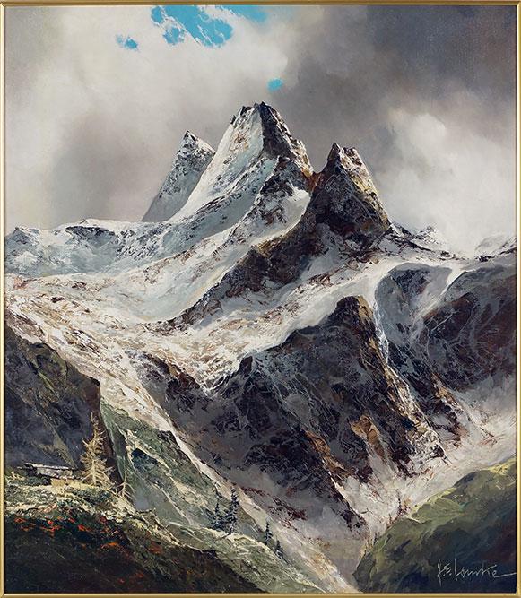 J.E. Lemke (German, 20th Century) The Alps. (1 of 2)