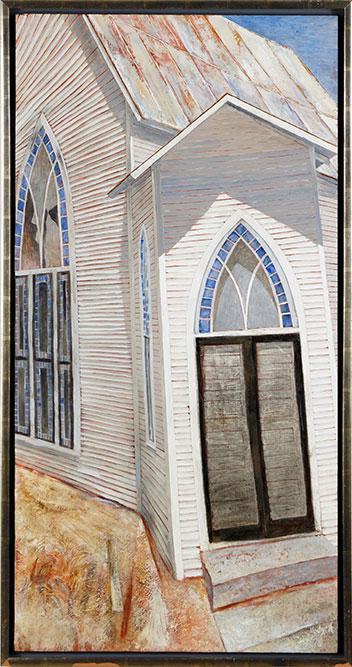 Hodgen (American, Contemporary) Church Door. (1 of 1)