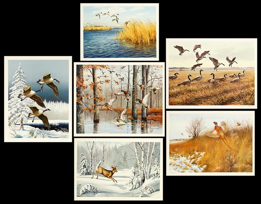 Maynard Reece (American, B. 1920) Fifty-Eight Wildlife (1 of 7)