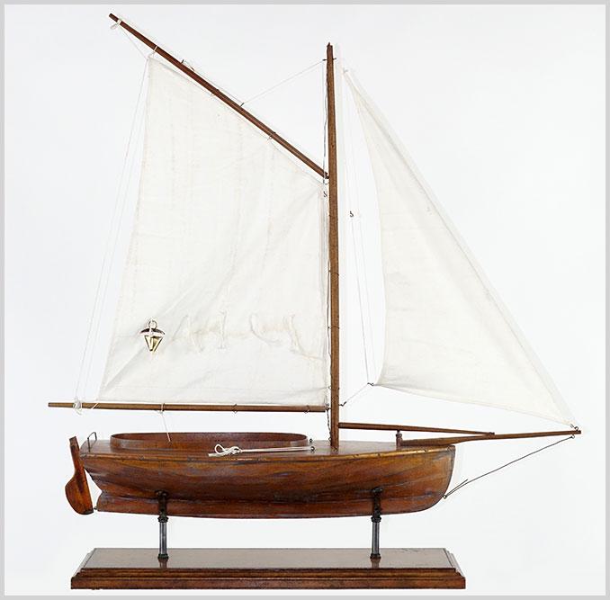 A Contemporary Model Sailboat.: A Contemporary Model Sailboat. 42" x 39" x 11"