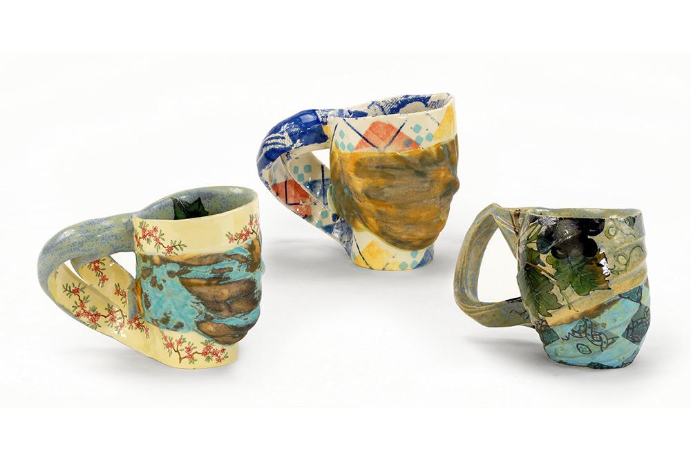 Carol McNicoll (British, B. 1943) Three Cups. (1 of 1)