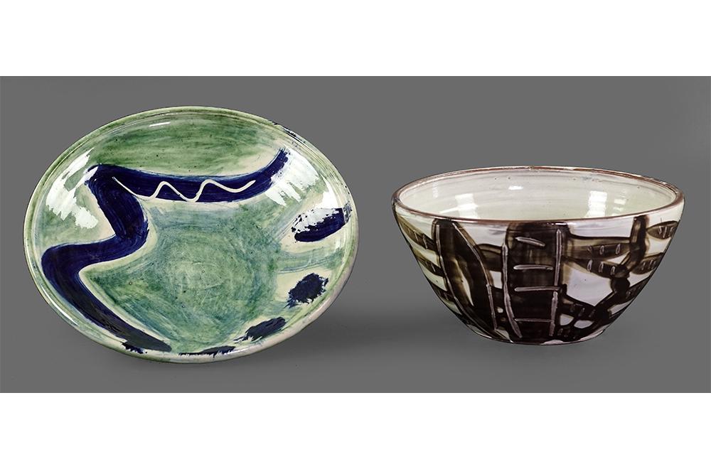 David Garland (British, B. 1941) Two Bowls. (1 of 3)