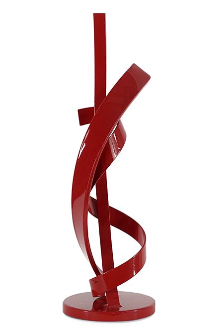 Randy Berkeley (American, Contemporary) Little Sister /: Randy Berkeley (American, Contemporary) Little Sister / Holy Spirit. Metal sculpture with red enamel coating . Signed, titled and dated 2013 on the underside 25 1/2" x 8"