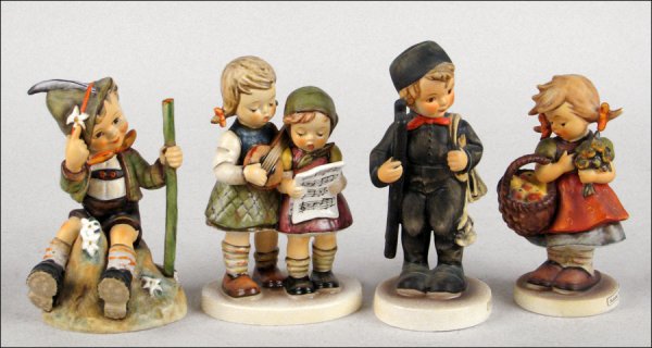 FOUR HUMMEL FIGURES.